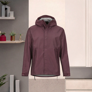 Chaqueta Cortavientos Impermeable con Capucha para Hombre, Ligera, de Secado Rápido, para Exteriores - Product Image 3