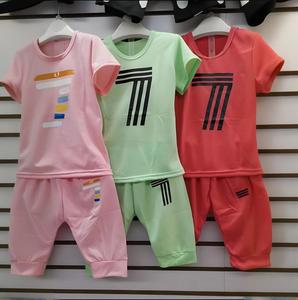 Nouvel ensemble de vêtements décontractés mixtes pour enfants, sélection aléatoire, haut de gamme, qualité propre, robes d'occasion, polyester respirant, été mixte - Product Image 3