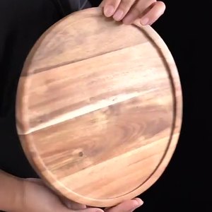 New produck bánh đứng chuông Jar Bìa hiển thị Dome với cơ sở bằng gỗ bánh tấm & pho mát cloche Dome gỗ tre phục vụ khay - Product Image 2