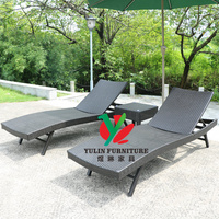 Chaise de plage en aluminium pour piscine de villégiature chaise de plage pliante