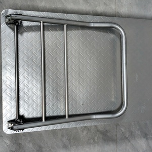 भारी शुल्क 1000 किलोग्राम चांदी धातु ट्रॉली 360 डिग्री पहियों के साथ भारी शुल्क गोदाम ट्रॉली स्टेनलेस स्टील कार्ट - Product Image 6