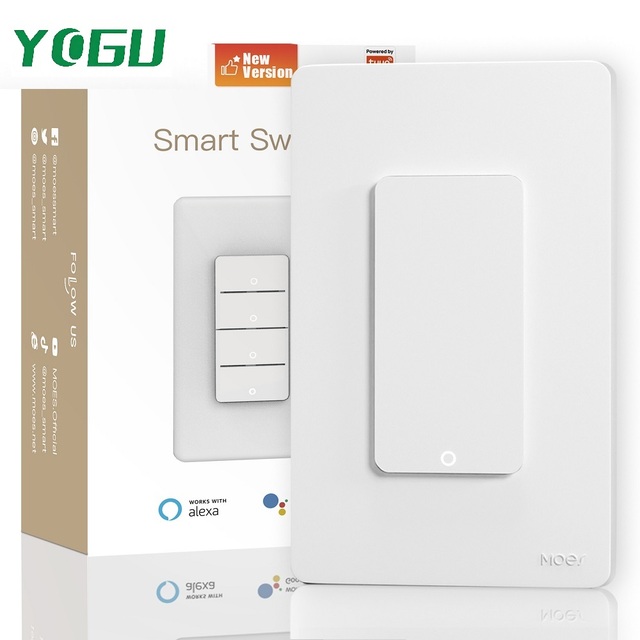 YOGU Smart Wall Switch for Alexa Google Assistant Voice Control Home Automation