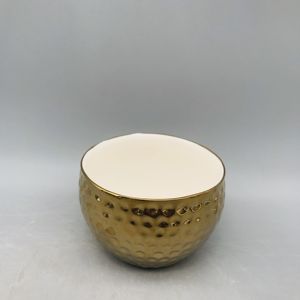 Proveedor de China, gran oferta, maceta chapada en cerámica de porcelana dorada - Product Image 4