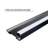 Profil en bande de haute qualité OEM extrusions de logement en aluminium profilé en aluminium encastré à LED pour escalier