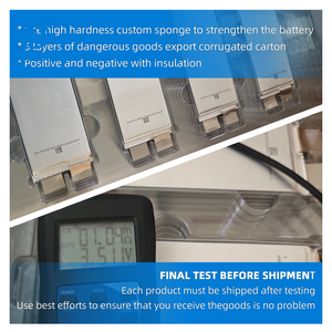 סוללת ליתיום פולימר נטענת, סוללת ליפו 3.7 וולט, 22000 מיליאמפר/שעה, 22 אמפר/שעה, <span class=keywords><strong>10C</strong></span>, סוללה במצב חצי מוצק - Product Image 6