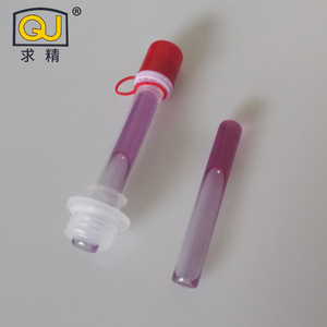 QJ Thin-Walled Glass Test Tubes 7.8 Mm Outer Diameter 0.25 Mm Wall Thickness Push Cap Premium Grade Lab Use - Product Image 1
