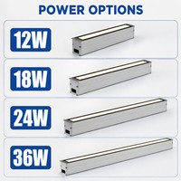 Luz lineal LED empotrada en el suelo, personalizada, de luz blanca cálida, impermeable, de tira estrecha, para pasillos de resort, muros de contención y plataformas peatonales.