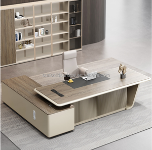 調節可能な高級ブルーミニトップPCテーブルコンピュータデスクモダンデザインCEOオフィスゲームチェアコンピュータ耐久性のある機能 - Product Image 3