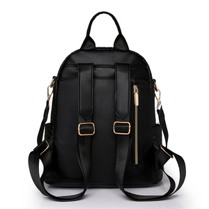 Sac à dos de luxe vintage pour femmes, grande capacité, sac à dos tricoté en PU pour adolescentes, sacs de voyage pour l'école - Product Image 3