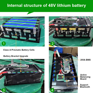 Himax Himassi 48 V 100AH LiFePO4 pin 48 Volt năng lượng mặt trời chu kỳ sâu 51.2V <span class=keywords><strong>Lithium</strong></span> Golf giỏ hàng BATTERIE với 16S 3.2V Prismatic di động - Product Image 3