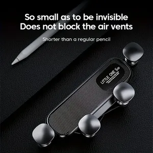 Porta <span class=keywords><strong>telefono</strong></span> per auto con presa d'aria regolabile nuovo supporto per cella Mobile a gravità con mani libere flessibile tenuto saldamente - Product Image 4