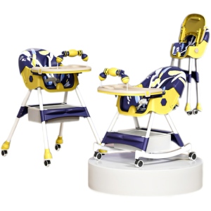 <span class=keywords><strong>Chaise</strong></span> haute convertible pour bébés et tout-petits <span class=keywords><strong>Chaise</strong></span> haute pour bébé avec siège rehausseur à double plateau <span class=keywords><strong>de</strong></span> sécurité et harnais <span class=keywords><strong>de</strong></span> sécurité à 5 points - Product Image 6