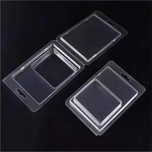 Clamshell double fold plastic packaging box blister packaging