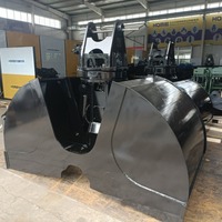 Godet hydraulique flexible à 360° pour excavatrice de 5 à 40 tonnes °   Rotation pour la manutention de matériaux en vrac (charbon, minerais, sable, gravier)
