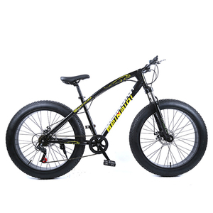 Vélo <span class=keywords><strong>tout</strong></span>-<span class=keywords><strong>terrain</strong></span> Fat Beach Dirt Mountain Bike avec frein à disque, 21 vitesses, pneus larges, cadre en acier pour <span class=keywords><strong>adulte</strong></span>, jante en alliage d'aluminium de 26 pouces - Product Image 6