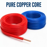 Câbles électriques en cuivre isolés en PVC 1,5 mm 2,5 mm 4 mm Câble électrique pour câblage domestique Rouleau de 100 m
