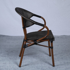 Venta directa del fabricante jardín al aire libre moderno de mimbre <span class=keywords><strong>Bistro</strong></span> <span class=keywords><strong>Frances</strong></span> de sillas de comedor - Product Image 3