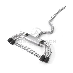 Compatible avec <span class=keywords><strong>Audi</strong></span> S3/A3/<span class=keywords><strong>TT</strong></span>/Golf R MK7/MK7.5, échappement arrière double à quatre sorties en acier inoxydable avec soupapes électroniques - Équipe de modification professionnelle - Product Image 3