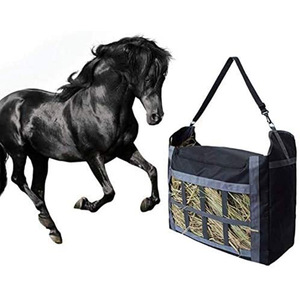 Bolsa para Heno de Caballo 60x25x48cm, Comedero Lento, Bolsa de Almacenamiento, Negra, Tela Oxford 600D - Product Image 5