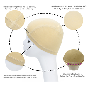 Головной убор Lenaqueen для женщин, регулируемый бамбуковый кружевной парик, мягкие бамбуковые парики для химиотерапии - Product Image 2