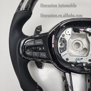Volante Deportivo de Fibra de Carbono Forjado y Cuero Perforado para BMW Serie G, M3 G20 G30 G80 M4 G82 M5 CS - Product Image 4
