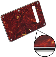 4Ply Tortoise Shell Tremolo Plate Tremolo Spring Cavity Cover Backplate ST Electric Guitar Back Plate