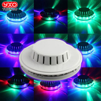 Éclairage de Scène Professionnel Portable pour DJ, Équipement d'Éclairage Disco LED RVB 8W, Lumière OVNI pour Fête et Bar
