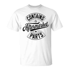 Camiseta con Humor sobre Reemplazo de Cadera y Rodilla, con Piezas de Repuesto - Product Image 1