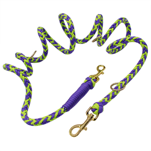 Correa de perro de poliéster personalizable <span class=keywords><strong>3</strong></span> en 1, <span class=keywords><strong>collar</strong></span> de paracord ajustable para caminar con broche de latón, manos libres y personalizado - Product Image 2
