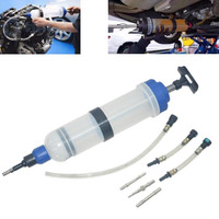 Extracteur d'huile manuel 1,5 L, seringue injecteur double usage, pompe pour transfert d'huile moteur, de liquide de frein et de liquide de transmission automobile