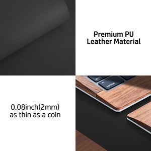 Tapis de bureau en cuir avec logo personnalisé, imperméable, antidérapant, pour le bureau et la maison, tapis d'écriture, vente en gros directe d'usine, grand tapis de souris de qualité supérieure en stock - Product Image 4