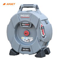 Machine de nettoyage de canalisations portable AMJET K9-204, nettoyeur de tuyaux de 50-200 mm, déboucheur à 3 chaînes pour égouts et canalisations