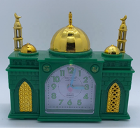 Klassische Koran-Musik Azan-Uhr Kleine Nachtlampe Muslimische Schloss-Kirchenuhr Moschee-Wecker