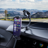 Support de téléphone à col de cygne, bras long réglable, ventouse, support de tablette pour voiture, pour téléphones universels, iPad, tablette PC 4,7-11 pouces