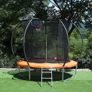 Vendite dirette in fabbrica Trampolini da 12 piedi trampolino pieghevole portatile per saltare all'aperto
