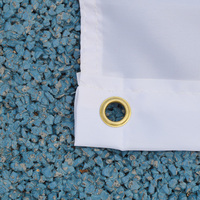 Drapeau publicitaire extérieur blanc personnalisé imprimé 3x5 pieds, toutes tailles, logo, couleur, bannière promotionnelle, vente en gros