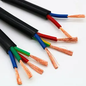 Rvv-Kabel flexibel 3-Core 25mm schwarz 3×15mm2 Pvc Kupferkabel Drahtkabel