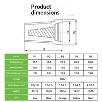 Conectores Eléctricos Aislados de Conexión Rápida con Resorte Espiral Empaquetados en Caja, Terminales de Rosca para Cableado Doméstico y LED