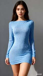 Vestido Moderno Shean para <span class=keywords><strong>Mujer</strong></span> |   Vestido Sexy para Fiesta en Club |   Liquidación de Boutique, Ropa Shien al por Mayor, Pacas de Ropa Shien - Product Image 3