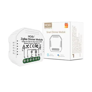 미니 Tuya ZigBee 3.0 스마트 조광기 스위치 모듈 허브 필요한 무선 음성 제어 알렉사 구글 홈 지원과 함께 작동 1 방향