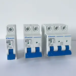 AC Miniature Circuit Breaker 4.5KA 230V 400V 16A 32A 63A 2P 3P MCB with Short-circuit Protection for Electrical System