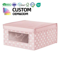 Boîte de rangement de pépinière en tissu doux moderne de haute qualité pour nourrissons Design pliant multifonctionnel couvercle de fenêtre avant Style classique