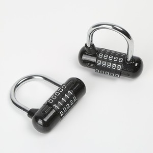 Combination Lock N908 Black Aluminum Alloy Resettable <b>Padlock</b> For Gym Escape Room Dormitory Use - Product Image 1