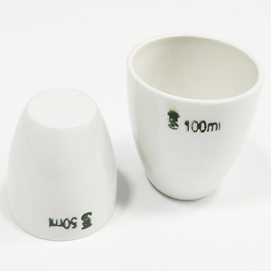 15ml 20ml 30ml 50ml phòng thí nghiệm sử dụng chất lượng cao màu trắng sứ gốm tường thấp crucible với nắp - Product Image 1