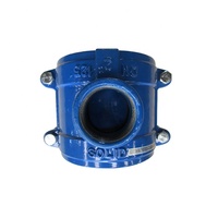 Collier de réparation à basse pression en fonte ductile à deux pièces avec manchons fendus Norme ANSI Surface peinte DN40-DN300