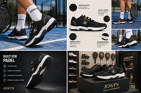 Chaussures de padel tendance pour hommes, nouvelle collection, excellente qualité, ventilation optimisée, durables, pour l'entraînement et le tennis.