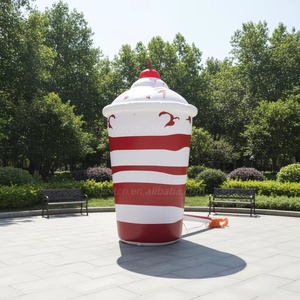 Vaso de Batido Inflable <span class=keywords><strong>Gigante</strong></span> de 3m con Luces LED, Decoración Inflable con Marca para Restaurante de Comida Rápida/Promoción de Bebidas - Product Image 6