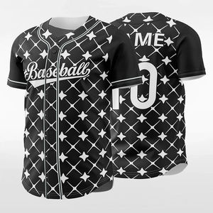 Ropa Deportiva, Camiseta de Béisbol Negra de Manga Corta, Camisetas de Softbol con Botones, Camisetas de Béisbol Modernas, Servicio OEM - Product Image 3