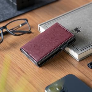 TILONSTAR TVC315 Porte-cartes Pop Up en cuir mince et aluminium avec sublimation bloquant RFID pour homme de crédit - Product Image 6