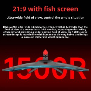 Pantalla de Video para Juegos de Alta Gama de 34 Pulgadas, 180Hz, Soporte Elevable, Efecto de Luz, Pantalla 4K Ultra Ancha 21:9, Panel VA, Tiempo de Respuesta de 1ms, 100% SRGB - Product Image 4